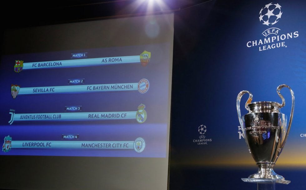 Fotboll, Champions League, Lottning