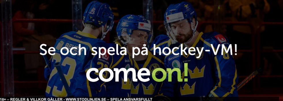 Streama Hockey VM gratis: ComeOn har Hockey VM stream gratis