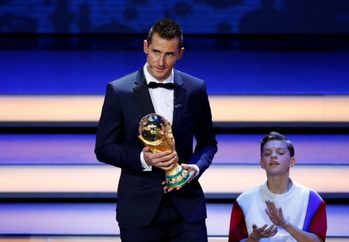 Miroslav Klose är bästa målskytt i VM genom tiderna