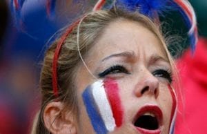 Kvinnliga fans Frankrike vm