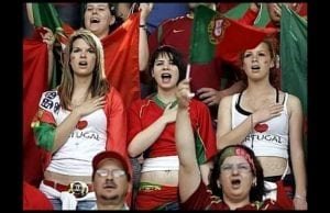 Portugal kvinnliga fans fotbolls vm