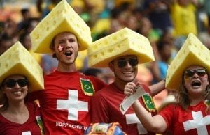 Schweiz fotbolls fans vm