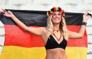 Tyskland snyggaste fans fotbolls VM
