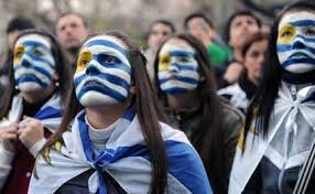 uruguayanska fans fotbolls vm