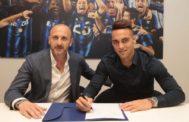 Officiellt Lautaro Martinez skriver på för Inter