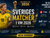 Sveriges VM matcher i fotboll – datum, kanal & TV tider Svenska matcher i fotbolls VM! Sveriges VM matcher i fotboll - datum, kanal & TV tider Svenska matcher i fotbolls VM!