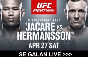 Hermansson vs Jacare TV kanal- vilken kanal sänder UFC Fight Night på TV?