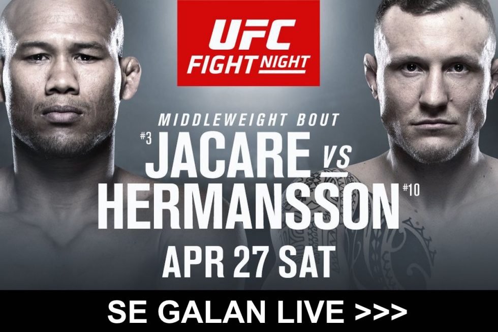 Hermansson vs Jacare TV kanal- vilken kanal sänder UFC Fight Night på TV?