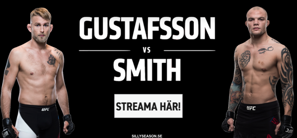 TV tider Gustafsson vs Smith