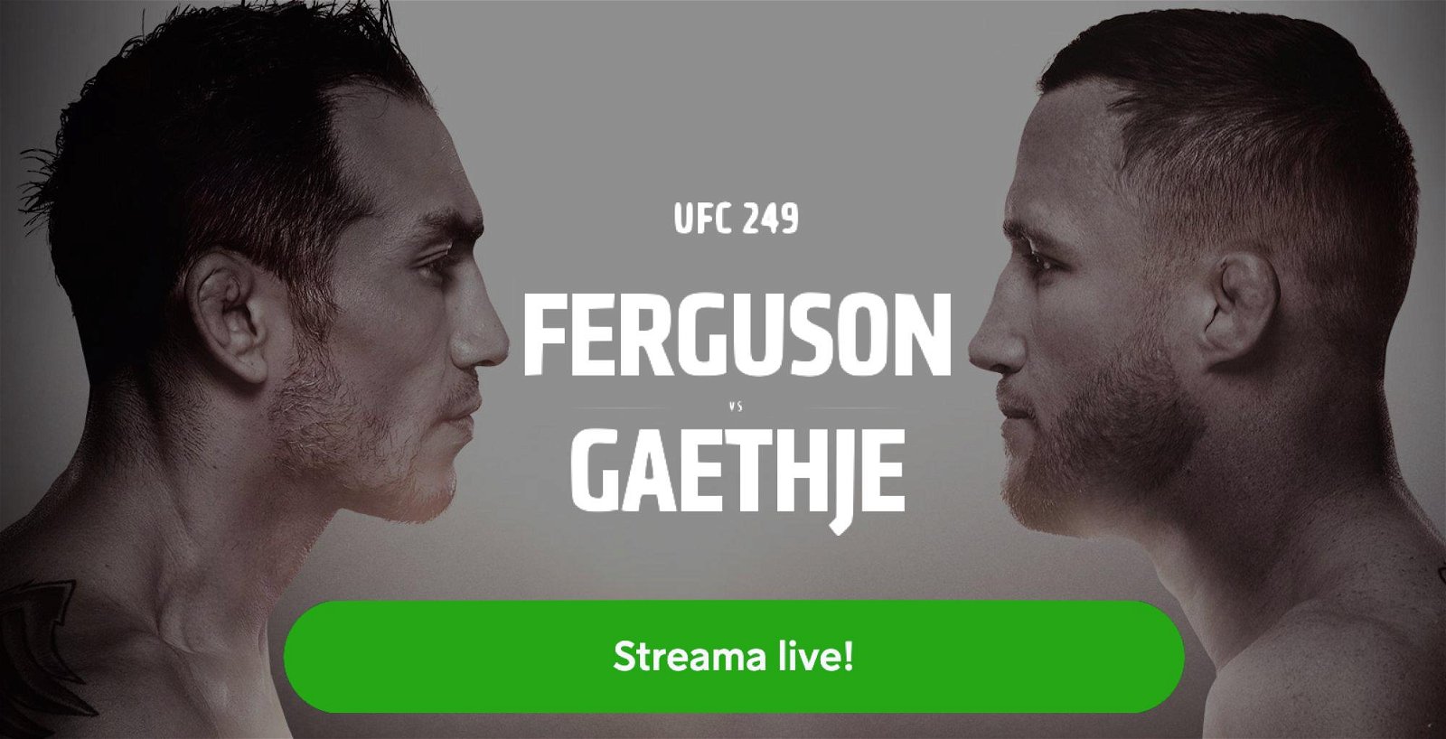 Se Ferguson vs Gaethje stream gratis live? UFC 249 fight live inatt!