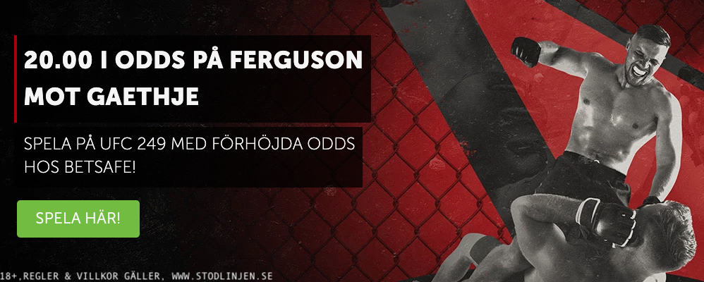 Se Tony Ferguson vs Justin Gaethje tid vilken tid börjar UFC 249 fight svensk TV?