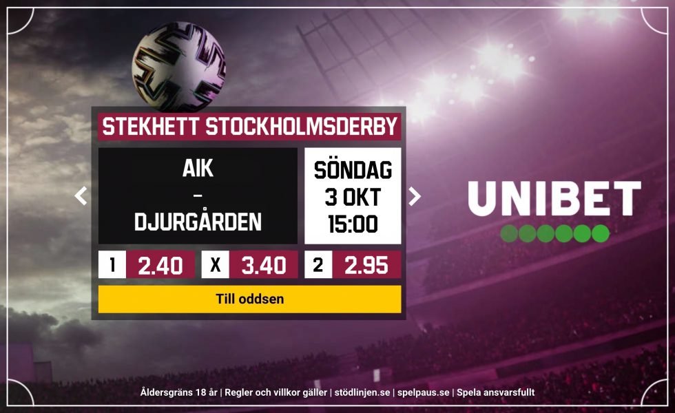 AIK Djurgården startelva, laguppställning & H2H statistik inför AIK vs DIF 24/4-2022!