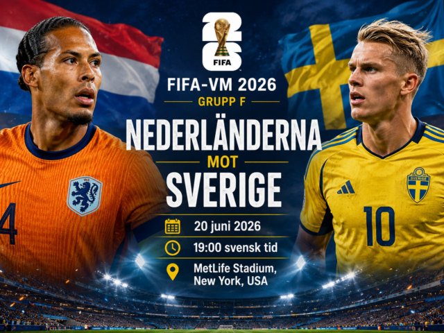 Sverige Nederländerna TV kanal vilken kanal visar Sverige Nederländerna fotboll på TV idag