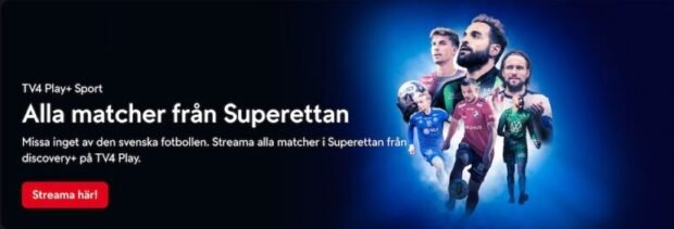 Superettan stream? Streama Superettan gratis, live stream online här!