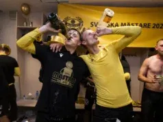 Mjällby AIF skriver historia med sitt första SM-guld Allsvenskan vinnare genom tiderna
