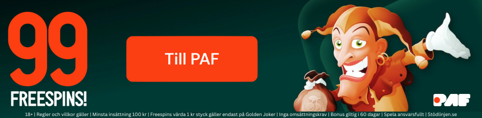 Paf freespins bonus